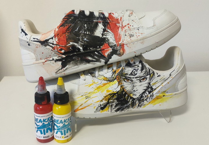 Custom Animé Effet Aquarelle (Naruto, One Piece, Demon Slayer)