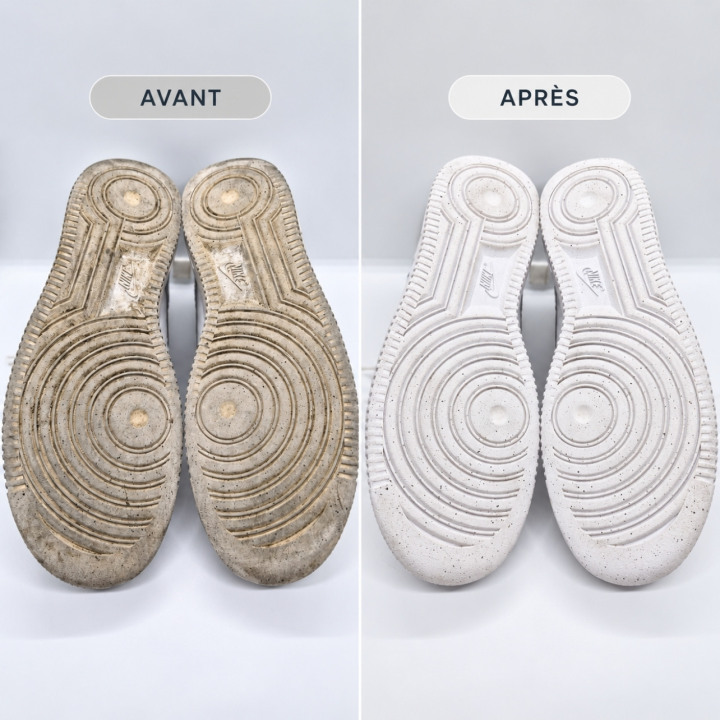 Déjaunissement semelle Nike