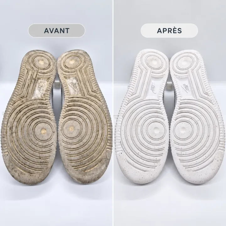 Déjaunissement semelle Nike