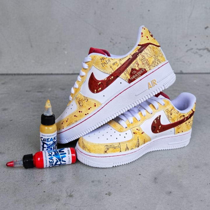Nike AF1 Harry Potter - Carte du maraudeur
