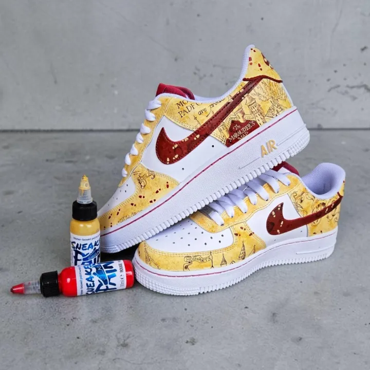 Nike AF1 Harry Potter - Carte du maraudeur