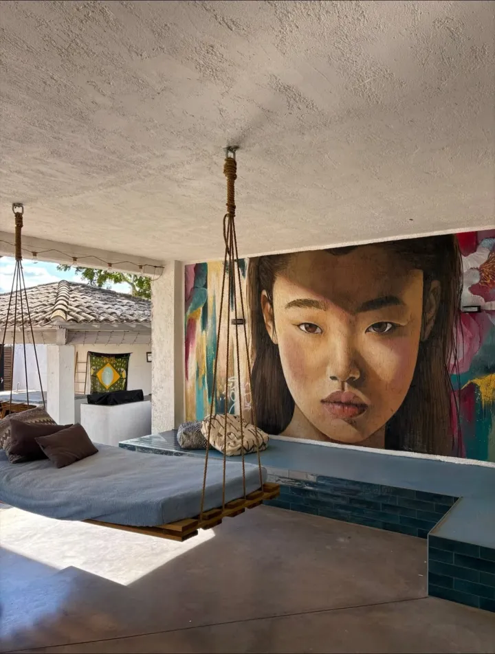 Peinture murale Femme
