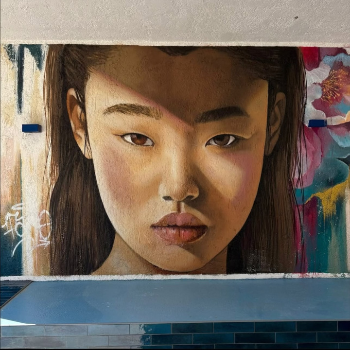 Peinture murale Femme